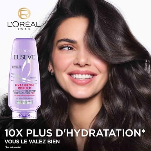 L'Oréal Paris - Re-Hydrating Detangler for Dehydrated and Tired Hair - 72H Hydration - Shine - Flexibility - With Hyaluronic Acid - Elseve Hyaluron Repulp - 200 ml - Image 5