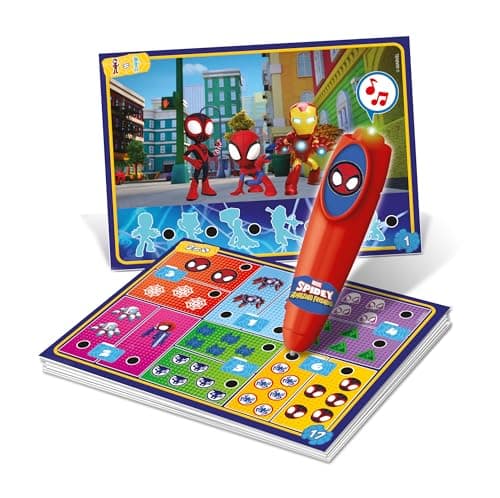Clementoni - 24 Educational Activities Quizzy Marvel Spidey Amazing Friends - Kids 3-6 Years, Sensory Learning Toy - Quiz Shapes, Colors, Numbers - Image 3