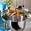 KitchenAid 5KSM1APC Vegetable Spiralizer Accessory - Peeler for KitchenAid Pastry Processor - For Cutting Spaghetti Vegetables - Spiral Fruit and Vegetable Cutter - Image 5