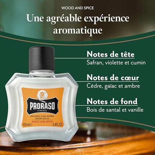 Proraso | Wood & Spice Beard Balm (100ml Bottle) - Softening and protective beard balm against itching and discomfort - Made in Italy - Image 5