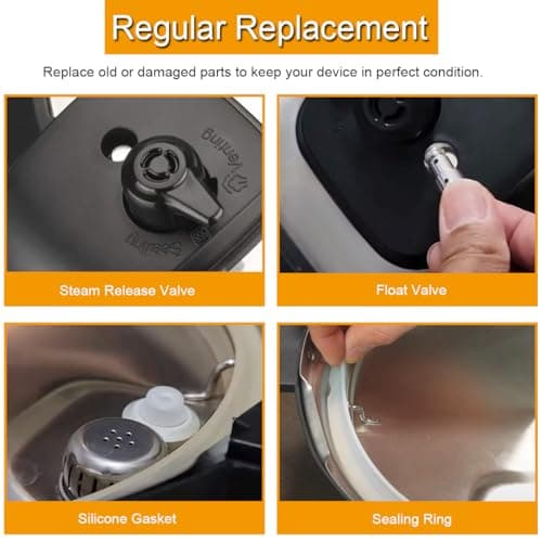 Replacement Parts for Instant Pot Duo 5, 6 Quarts (5/6 QT) Including Seal Ring, Steam Release Floating Valve, Floating Valve Accessory Kit (8 Pieces) - Image 7
