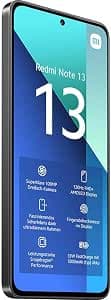 XIAOMI Redmi Note 13 4G, 6.67 inch screen, 5000 mAh battery, 256GB ROM, 8GB RAM, Android 13, Snapdragon®685, Midnight Black