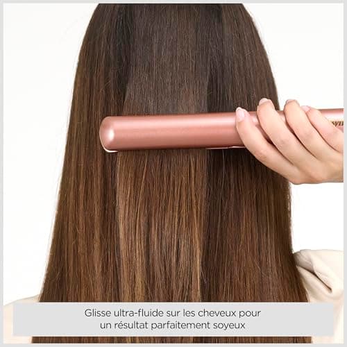 BaByliss Lisseur Cheveux Rose Gold - Plaques en Céramique, Multi-voltage, Utilisation universelle, Chauffe ultra-rapide en 15 sec, 3 réglages de température jusqu'à 235°C, 2598PE - Image 6
