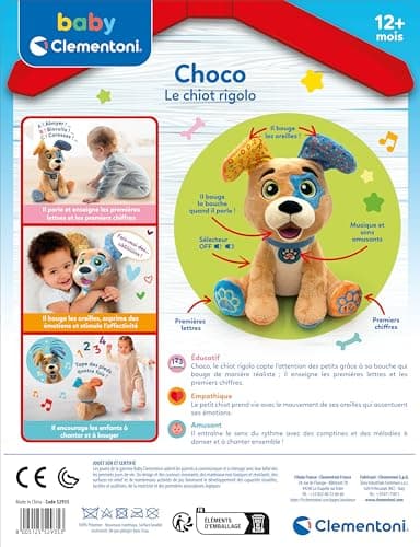 Clementoni | Choco, The Funny Puppy – Interactive Toy for Babies 10 Months+ | Learning Letters and Numbers | Songs, Melodies and Talking Sounds | Educational Plush | Gift Idea - Image 5