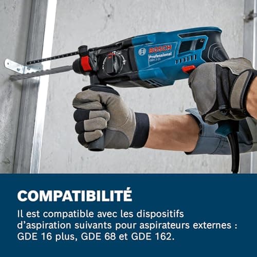 Bosch Professional hole punch GBH 2-21 (with SDS plus, auxiliary handle, cloth, depth stop, case) - Image 7
