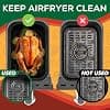 2 x Silicone Air Fryer Moulds, Foldable Flat for Accessories Aifryer Ninja Foodi Max Dual Zone 9.5L AF400EUCP AF400EU Ninja 9.5L Double Stack XL SL400EUCP SL400EU AF500EUCP 10.4L Basket - Image 5