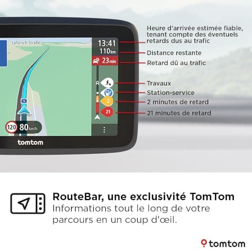 TomTom GO Classic 2nd Generation Car GPS (6 Inch, Traffic Info, Hazard Alerts Test, EU Maps, Update via WiFi, Lane Change Guide, Integrated Reversible Mount) - Image 6