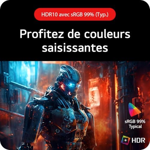 LG Ultragear™ 27GS60QC-B.AEU Ecran PC Gaming 27" - Dalle VA résolution QHD (2560x1440), 1ms 180Hz, HDR 10, sRGB99% (CIE1931), AMD FreeSync, inclinable, réglable en Hauteur - Image 6