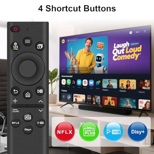 BN59-01385A Replacement Universal Remote Control for Samsung QLED OLED 4K 8K Smart TV with 4 Shortcut Buttons, BN59-01385A - Image 6