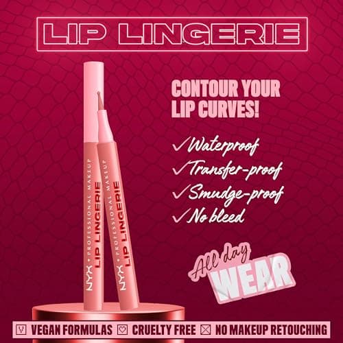 NYX Professional Makeup Lip Lingerie Liner Matte Matte Long-Lasting Waterproof Smudge Free & Transfer Resistant Shade Cuff Me 07 - Image 4