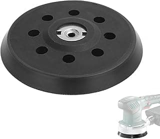 metabo 1 x Sander Tray 125 mm 631220000, Sanding Plate 125 mm Perforated Self-Gripping Compatible with Metabo SXE 325 Intec 425 Turbotec, Black
