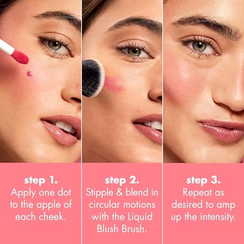 e.l.f. Camo Liquid Blush, fard à joues liquide longue durée, pour une couleur hautement pigmentée, assure une finition douce, baptisée, végétalien et sans cruauté envers les animaux, corail Crush - Image 7