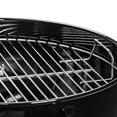 Weber Kettle E-4710 Original Charcoal Barbecue / Enamelled Steel Lid and Bowl 47 cm Cooking Surface One-Touch Cleaning System Lid Thermometer Tripod Black - Image 7