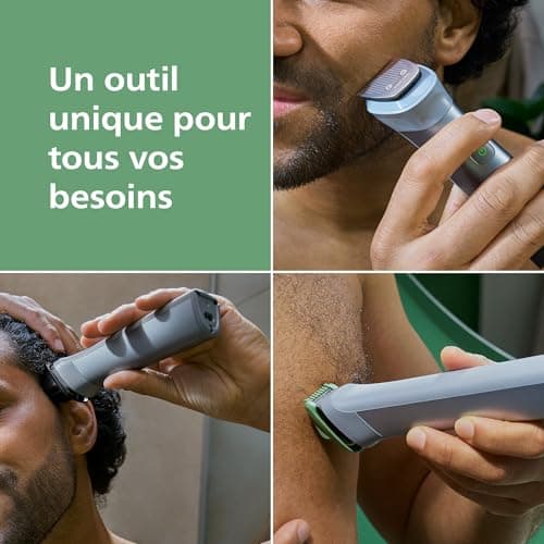 Philips Multigroom MG5918/15 5000 Series All-in-One Trimmer 10 Accessories - Beard Trimmer, Hair & Body Trimmer, Self-Sharpening Metal Blades, 11 Cutting Heights (0.5-16mm) - Image 5