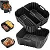 Silicone Air Fryer Mould for Philips 2000 Series 6.2L, 3 Piece Air Fryer Mould for Philips 6.2L NA230, Reusable Dish Airfryer - Image 2