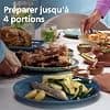 Philips Airfryer Series 3000 – Air Fryer Double Basket, 9L, RapidAir Technology, Up to 90% Less Fat, Energy Saving, HomeID Application, White (NA353/10) - Image 7