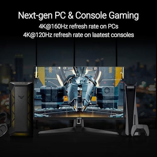 ASUS TUF Gaming VG27UQ1A Gaming Monitor - 27 Inch 4K, HDR, 160Hz, ELMB Sync, Response Time 1ms, 95% DCI-P3, DisplayWidget Center, AMD FreeSync Premium, NVIDIA Compatible - Image 8