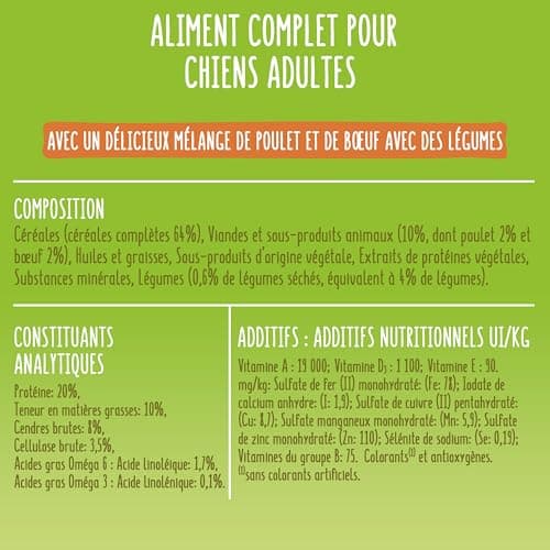 FRISKIES | Balance | Chien | Croquettes pour Chiens Adultes | au Poulet, au Boeuf et Légumes ajoutés | Source de protéines de Haute qualité | Sac | 12 KG - Image 8