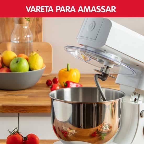 MOULINEX Essential Pastry Robot 800 W 6 Speed Stainless Steel Bowl 4.8 L Pastry Kit Whisk Kneader Mixer QA150110 - Image 5