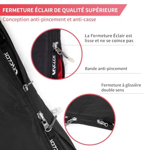 Winter Sleeping Bag Outdoor Sleeping Bag Down to -18°C Lightweight Warm Sleeping Bag with Premium Down 620FP for Camping, Hiking and Trekking - Image 5