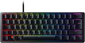 Razer Huntsman Mini (Purple Switch) - 60% Compact Gaming Keyboard (Optical-Mechanical Click Switches, Doubleshot PBT Keys, Removable USB-C Cable) UK Layout | Black