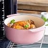 KitchenAid Cast Iron Enamelled Cast Iron Casserole Dish with Lid, Diameter 26 cm, Round, 5.2 L, 6 kg, High Quality & Durable, Searing, Frying, PFAS Free, Induction, Ergonomic Handle, Oven at 260°C, - Image 5