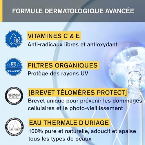 Uriage Bariesun Anti-Dark Spot Fluid SPF50+ - Vitamin C and E - Very High UVA/UVB & Blue Light Protection - Helps to Fade Dark Spots - No White Residues - Fragrance Free - 40 ml - Image 5