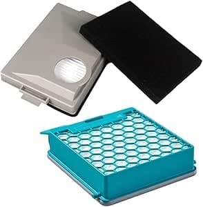 Donkivvy Fine HEPA Dust Filter for Miele Blizzard CX1 and Boost CX1 Cat & Dog Vacuum Cleaners Replaces 11639240, SF-HY 60, 11639250, CX-FSF