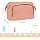 FRODOTGV Trousse de maquillage à motif vichy orange pour femme, Vichy orange, 1 Size - Image 3