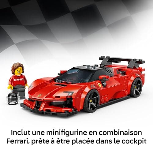 LEGO Speed Champions Voiture de Course Ferrari SF90 XX Stradale - Jouet Voiture - Maquette - Minifigurine Collector de Pilote - Cadeau d'anniversaire Garçon dès 9 Ans ou Fan de Sport Automobile 77254 - Image 7