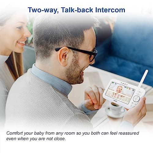 VTech - BM5463 -indoor- Lightshow Video Babyphone - Baby Monitor with Projection and Night Light 480p - FR Version, - Image 5