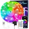 HOVVIDA 20M WiFi LED Strip, Compatible with Alexa and Google Home, 30 LEDs/Metre, 600 LED, RGB 24V Strip, APP and Remote Control, Music Mode, LED for Bedroom, Living Room, Kitchen, Bedroom, Bar, Party - Image 2
