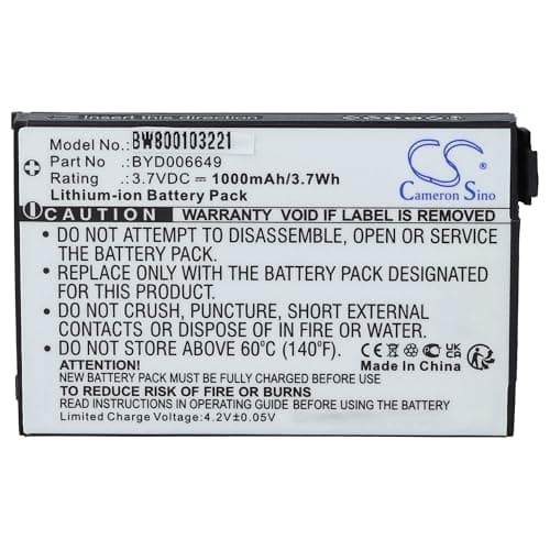 vhbw Battery Compatible with NUK 10256296, BM300 Parent Unit, Eco Control + Video Baby Monitor, Baby Monitor (1000mAh, 3.7V, Li-ION) - Image 4