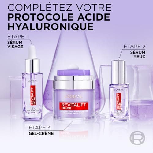 L'Oréal Paris Coffret Revitalift Filler Sérum Anti-Rides Acide Hyaluronique 30 ml + Revitalift Filler Sérum Yeux à L'Acide Hyaluronique et à la Caféine 20 ml - Image 7