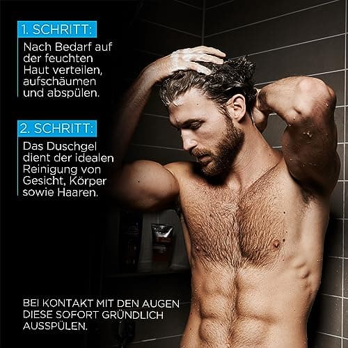 L'Oréal Men Expert Body Wash and Shampoo for Men, Bath Shower to Clean Body, Hair and Face, Body Care for Men for Hydrated Skin with Mountain Water, Hydra Power - Image 3