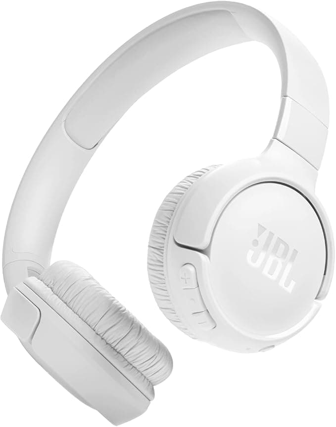 JBL Tune 520BT Wireless Headphones, Lightweight and Comfortable, Bluetooth 5.3, Battery Life up to 57 Hours, Fast Charging, JBL Pure Bass Sound, White - Image 1