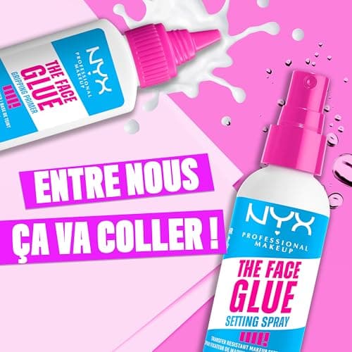 NYX Professional Makeup - Primer Fixant - Fixe le Maquillage et Hydrate la Peau - Tenue Longue Durée 24H - Formule Vegan - The Face Glue Primer - 35ml - Image 4