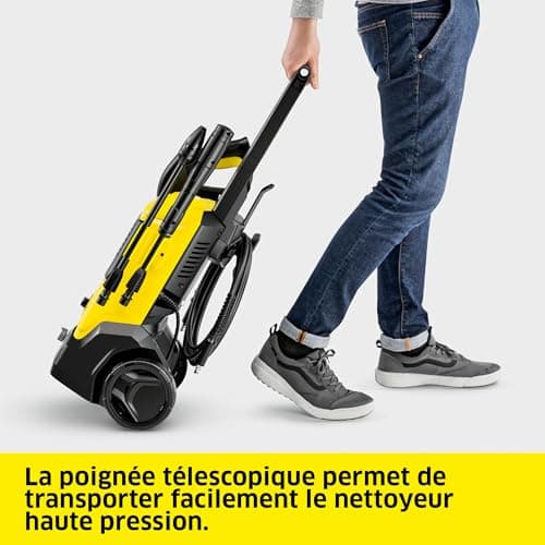 Kärcher High Pressure Washer K 4 FJ Home, Max. pressure 130 bar, Flow rate: 420 l/h, Surface area: 30 m²/h, Water filter, Weight: 5.7 kg, HP gun, Rotabuse, Vario Power lance, Foam nozzle, Home Kit - Image 8