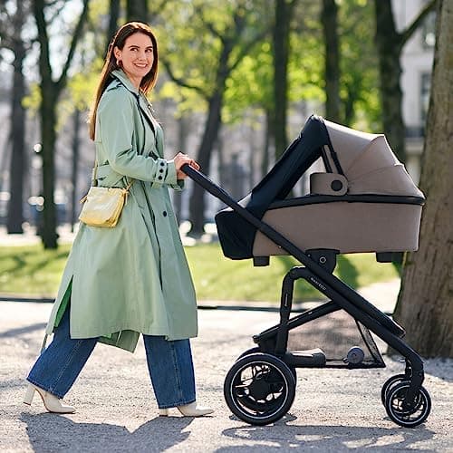 Maxi-Cosi Sun Shade, Compatible Carrycots, Pushchairs, Maxi-Cosi Car Seats, UPF 50+ Protection, Hide and Seek Window, Baby Sun Protection, Multiple Modes of Use, Black - Image 8