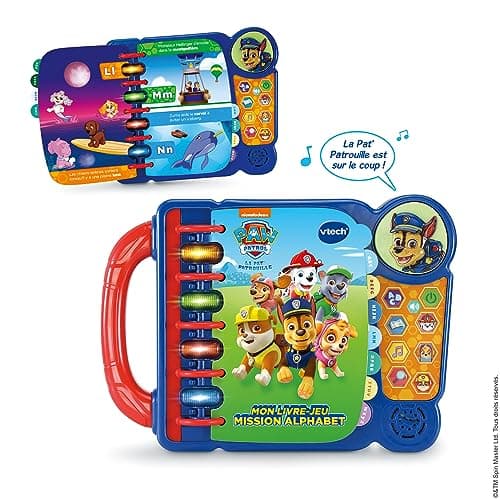 VTech - Paw Patrouille, My Mission Alphabet Game Book, Educational Games, Sound and Musical Book, Paw Patrol Toy, Gift for Children from 3 to 7 Years - English Content - Image 4