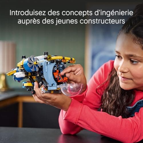 LEGO Technic Le sous Marin de Recherche en Haute mer - Jouet de Construction pour garçon et Fille dès 9 Ans avec Cockpit et hélices - Jeu créatif et Cadeau pour Enfants passionnés de Science 42201 - Image 7