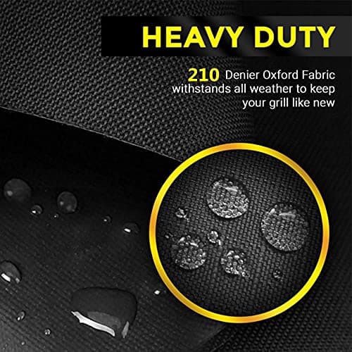 Rectangular Outdoor Barbecue Cover 145 x 61 x 117 cm, 210D Waterproof Anti-UV Waterproof Grill Cover for Weber, Holland, Jennair Campingaz etc - Image 5