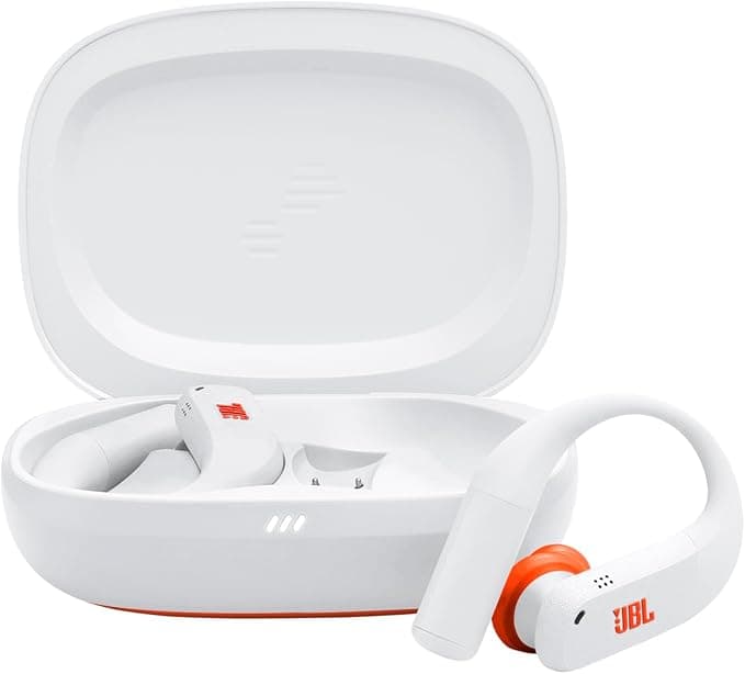 JBL JBL Endurance Peak4 Wireless Sports Earbuds with BT In-Ear Noise Cancelling 48hrs Battery Life TwistLock Secure Fit Waterproof Dustproof IP68 JBL Pure Bass Sound Black/Grey