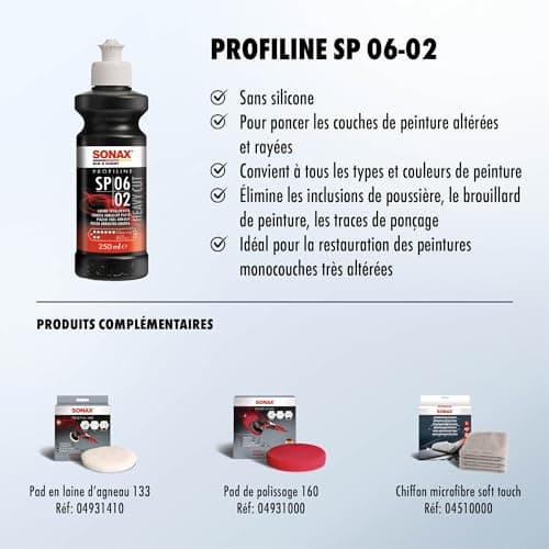 SONAX PROFILINE SP 06-02 (250 ml) extremely abrasive rough paste for damaged varnishes | Ref: 03203410 - Image 5