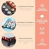 bremermann Coffee Capsule Box for 60 Nespresso Capsules, Drawer Box, Metal Capsule Box and Glass Tray, Capsule Dispenser Approx 31 x 7 x 40.5 cm (White) - Image 6