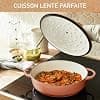Tefal Lov E2607205 Cast Steel Oval Casserole Dish 28 cm Full Induction + Oven Enamelled Interior Coating, Robust and Eco-Design, Healthy Cooking, Recipe Ebook Included, Terracotta - Image 7