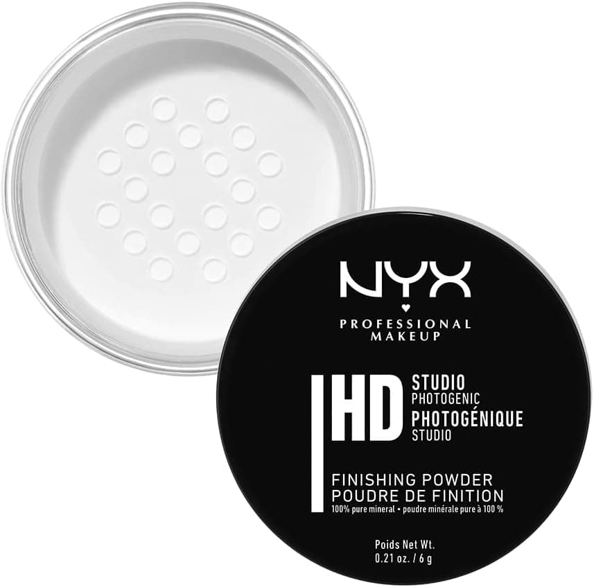 NYX Professional Makeup Poudre de Finition HD Studio, Poudre Libre, Fini Mat, Contrôle de la Brillance, Teinte : Translucent - Image 1