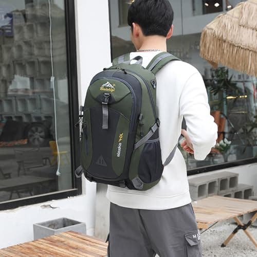 Lightweight Hiking Backpack 40L Polyester Travel Trekking Backpack for Women Men Outdoor Sports Camping Climbing Skiing Cycling - Image 6