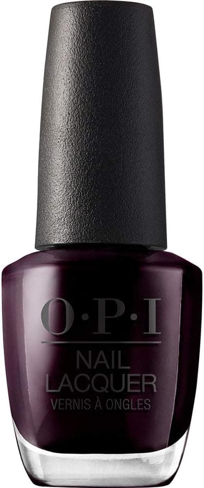 OPI OPI Nail Lacquer, Black Cherry Chutney, Long Lasting, Chip Resistant Nail Polish with OPI Pro-Wide Brush (15ml)