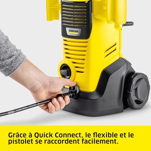 Kärcher High Pressure Washer K 3 FJ, Pressure: Max 120 Bar, Flow Rate: 380 l/h, Surface: 25 m²/h, Weight: 4.35 kg, Gun and High Pressure Hose, Vario Power Lance and Carry Handle - Image 6